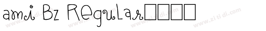 Ami BZ Regular字体转换